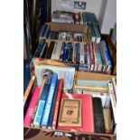 MILITARY BOOKS, four boxes containing a collection of approximately 120+ military / aircraft