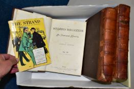 THE STRAND MAGAZINE, three leather bound volumes of 'The Strand' magazine, vols 2, 3, 4, 1891 - 1892