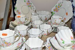 A THIRTY EIGHT PIECE THOMAS FORESTER & SONS (LTD) PHOENIX CHINA 1930s PART TEA SET, hand painted