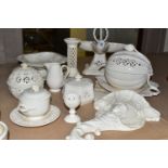 A GROUP OF HARTLEY GREENS AND CO LEEDS POTTERY, AND SIMILAR WARES, comprising a soup tureen and