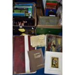 BOOKS AND EPHEMERA two boxes containing approximately twenty-five titles to include prayer books,