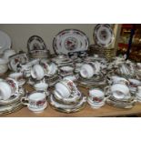 A ONE HUNDRED AND TWENTY TWO PIECE QUEEN'S FLOWER OF AMARAN DINNER SERVICE, comprising two