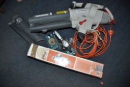 A STERWINS AS-2 GARDEN VAC/BLOWER (PAT pass and working) along with a Black and Decker D500 drill