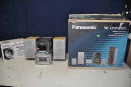 A PANASONIC SA-PM17 STEREO SYSTEM, with a pair of Panasonic SB-PM28 speakers (PAT pass and