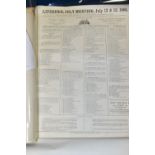 LIVERPOOL RACECOURSE, a collection of twenty-five original race meeting broadsheets from the