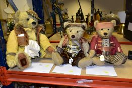 THE THREE BEARS, COMPRISING A ROBIN DE BÁR AND TWO 'MISTER BEAR' MADE EXCLUSIVELY FOR TEDDY BEARS OF