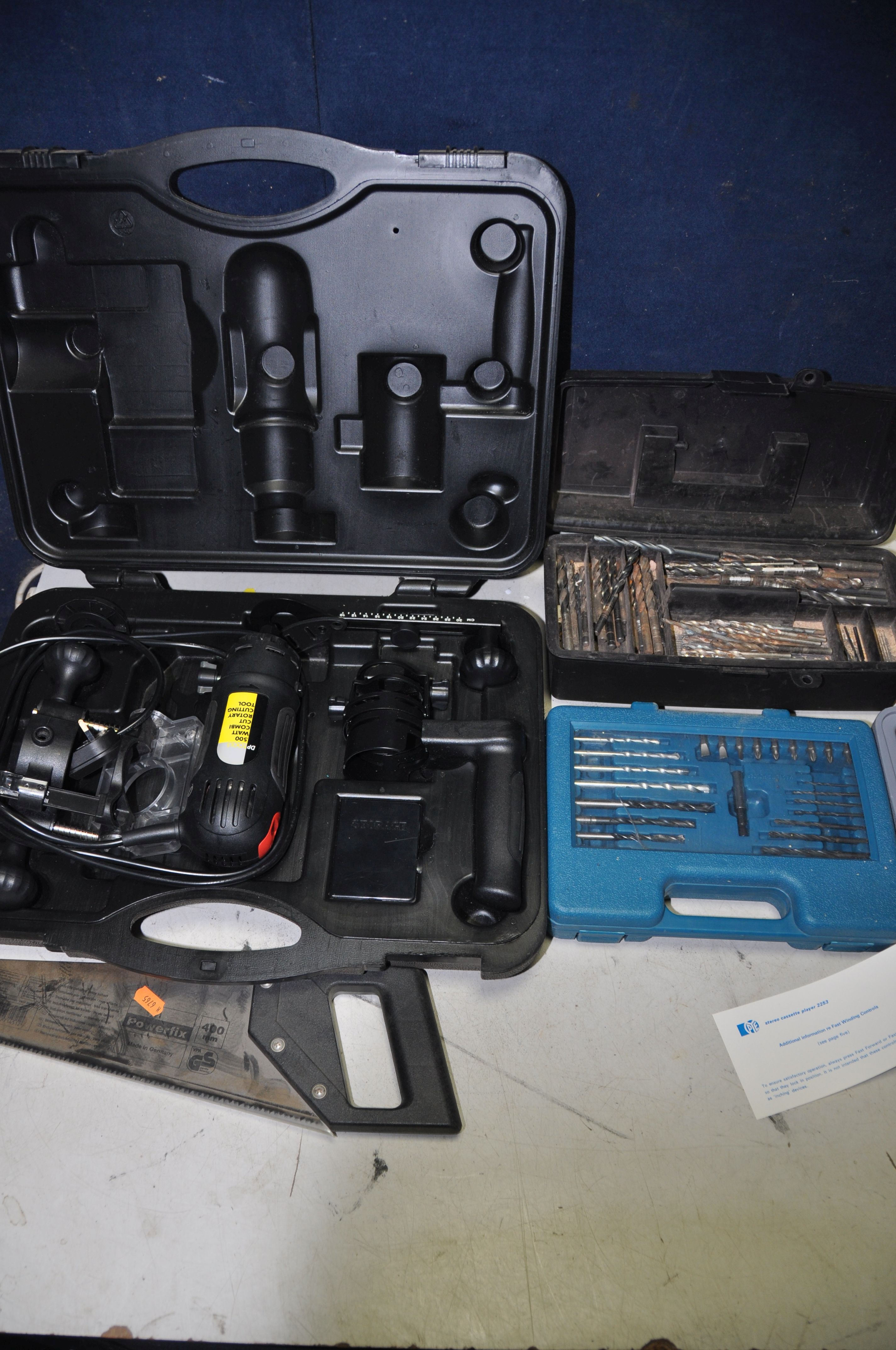 A SELECTION OF TOOLS to include a DP tools model No 2207 combi cut rotary cutting tool in case - Image 2 of 3