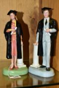 TWO ROYAL DOULTON 'THE GRADUATE' FIGURINES, comprising HN3016 and HN3017, male and female graduates,