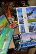 AIRFIX AND OTHER MODEL KITS, comprising a boxed Airfix D-Day 60th anniversary set 10300 (partially