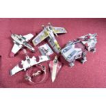 FIVE EARLY 21ST CENTURY LFL STAR WARS VEHICLES AND SPACESHIPS, to include a 2008 Hasbro AT-TE with