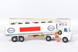 A BOXED DINKY TOYS A.E.C. ARTICULATED ESSO FUEL TANKER, No.945, appears complete and in very good