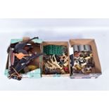 A QUANTITY OF ASSORTED TOYS, to include a quantity of unboxed and assorted playworn Britains farm