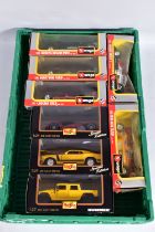 A QUANTITY OF BOXED 1:24 SCALE DIECAST CAR MODELS, Bburago racing cars and Maisto Special Edition,