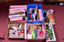 A LARGE QUANTITY OF BOXED AND UNBOXED MODERN BARBIE DOLLS, CLOTHING AND ACCESSORIES, to include