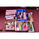 A LARGE QUANTITY OF BOXED AND UNBOXED MODERN BARBIE DOLLS, CLOTHING AND ACCESSORIES, to include