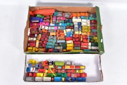 A QUANTITY OF UNBOXED AND ASSORTED MAINLY MATCHBOX 1-75 SERIES MODELS, playworn condition,