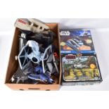 A COLLECTION OF MODERN LFL STAR WARS VEHICLES AND AIRCRAFTS, to include a boxed Hyena Bomber,