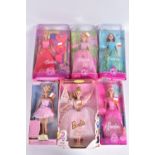 SIX BOXED MODERN MATTEL BARBIE PRINCESS AND SIMILAR DOLLS, Princess Collection Cinderella (C4895),