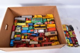 A QUANTITY OF UNBOXED AND ASSORTED PLAYWORN MATCHBOX DIECAST VEHICLES, mixture of 1-75 series, Major