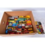 A QUANTITY OF UNBOXED AND ASSORTED PLAYWORN MATCHBOX DIECAST VEHICLES, mixture of 1-75 series, Major