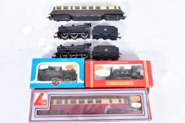 TWO UNBOXED AIRFIX OO GAUGE CLASS 4F LOCOMOTIVES, both No.44454, B.R. black livery (54123), with