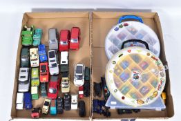 A QUANTITY OF UNBOXED AND ASSORTED PLAYWORN DIECAST VEHICLES, to include a collection of assorted
