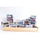 A COLLECTION OF BOXED CORGI AND ATLAS EDITIONS MILITARY VEHICLES MODELS, the Corgi models are the