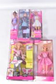FIVE BOXED MODERN MATTEL BARBIE DOLLS, You Can Be Anything Pop Star and Ballet Dancer, Target