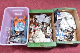 A COLLECTION OF MODERN LFL STAR WARS AIRCRAFTS AND VEHICLES, to include a Disney Store Toybox