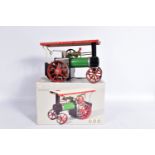 A BOXED MAMOD LIVE STEAM TRACTION ENGINE, No.TE1A, not tested, lightly playworn condition, has