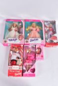 SIX BOXED MODERN MATTEL BARBIE DOLLS, Midge's Wedding Midge in Wedding dress (9606) and Barbie in