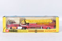 A BOXED CORGI MAJOR TOYS AMERICAN LaFRANCE AERIAL RESCUE TRUCK, No.1143, appears largely complete,