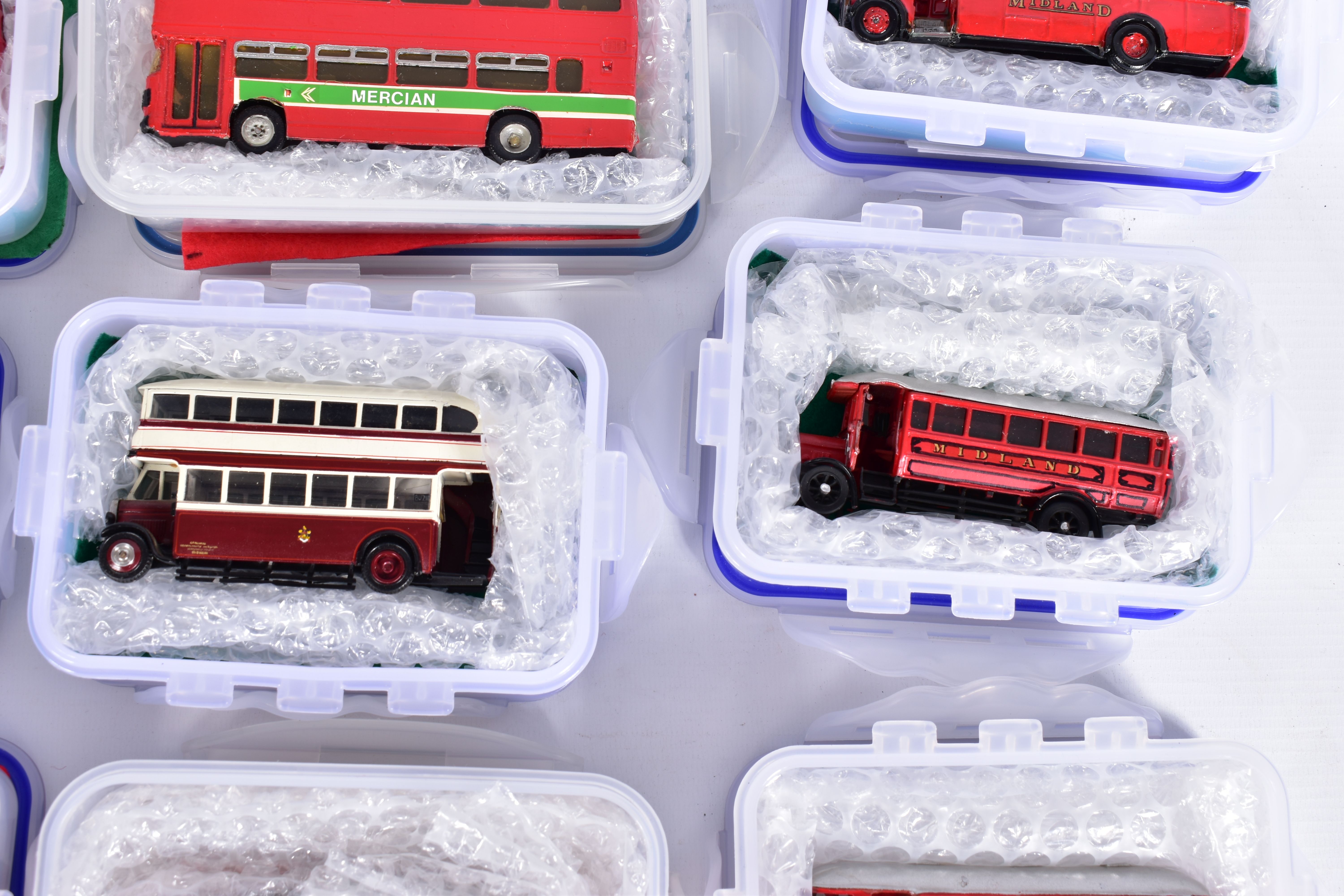 A COLLECTION OF CONSTRUCTED WHITEMETAL KIT MIDLAND RED BUS MODELS, all are 1/76 scale kit models and - Image 3 of 11