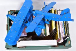 TWO CONSTRUCTED MECCANO AEROPLANE CONSTRUCTOR MODELS, reproduction or restored/refinished parts