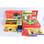 A BOXED MECCANO SET No.6, contents not checked but appears largely complete, with a boxed Meccano