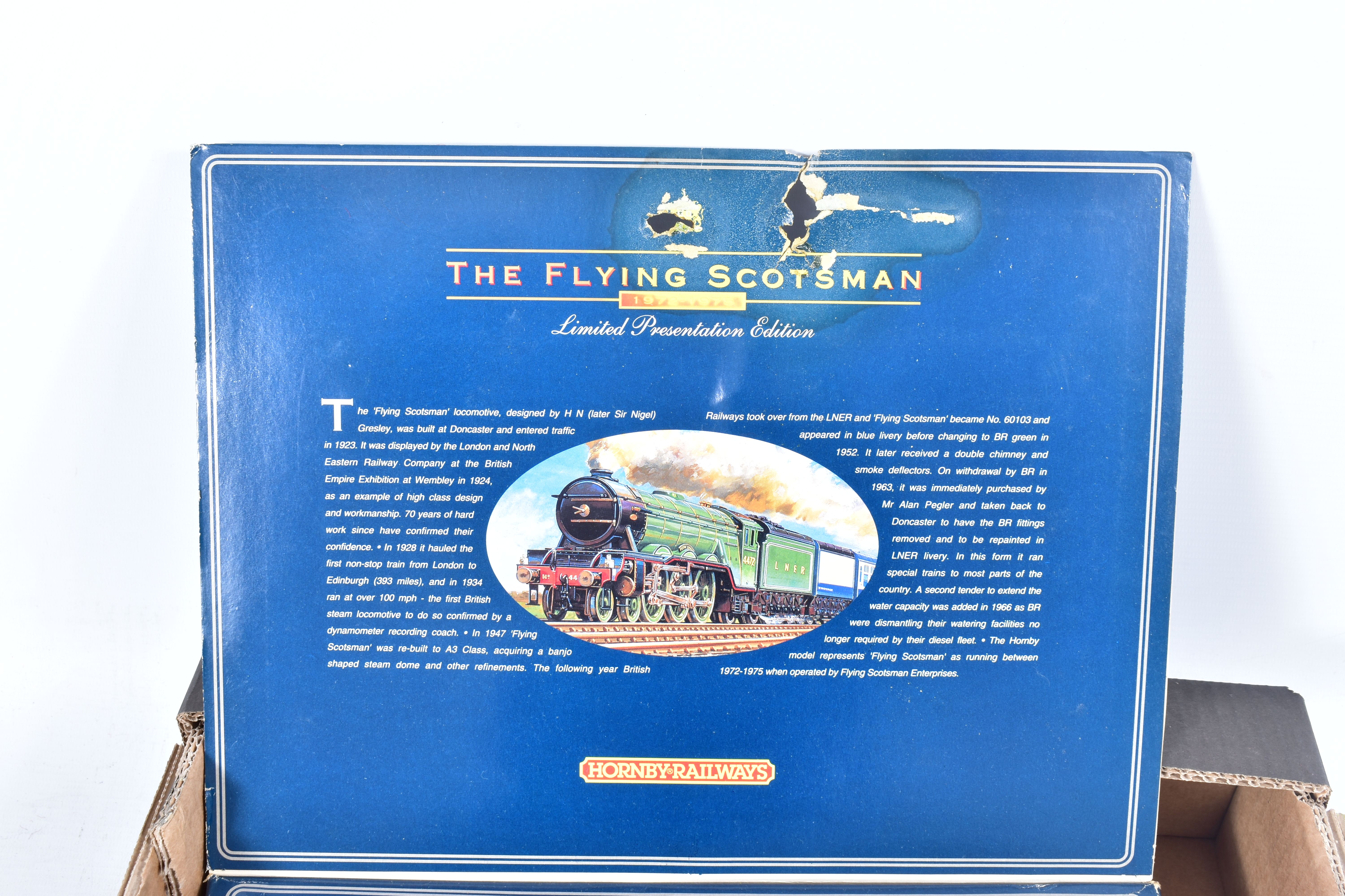 A BOXED HORNBY RAILWAYS OO GAUGE THE FLYING SCOTSMAN 1972 - 1975 LIMITED PRESENTATION EDITION SET, - Image 2 of 7