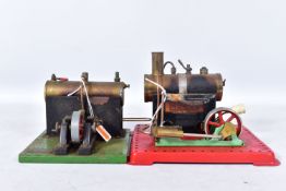 A BOXED MAMOD LIVE STEAM ENGINE, No.S.E.2, not tested, playworn condition and has been fired up,