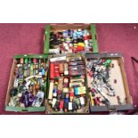 A QUANTITY OF BOXED AND UNBOXED ASSORTED DIECAST AND PLASTIC VEHICLES ETC., to include boxed