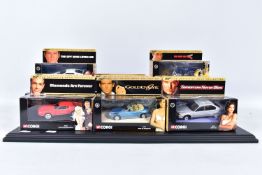 A QUANTITY OF ELEVEN BOXED CORGI CLASSICS MODELS FROM THE DEFINITIVE BOND COLLECTION, all appear