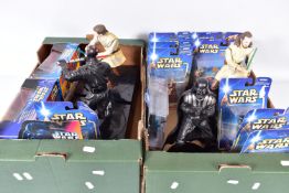 A QUANTITY OF BOXED AND UNBOXED MODERN STAR WARS ITEMS, boxed items are mainly Hasbro Attack of