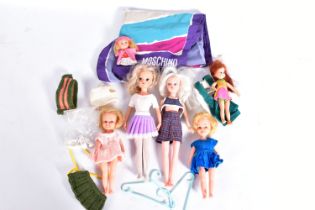 A QUANTITY OF ASSORTED DOLLS, to include Sindy (stamped 033055X to back of head and Made in Hong