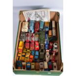 A QUANTITY OF UNBOXED AND ASSORTED PLAYWORN DIECAST VEHICLES, to include Corgi Toys Plymouth