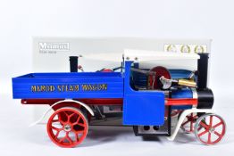A BOXED MAMOD LIVE STEAM WAGON, No.SW1, not tested, appears largely complete, in very good condition