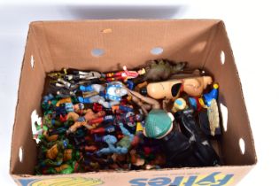 A COLLECTION OF ASSORTED PLASTIC FIGURES, to include Thundercats, Masters of the Universe,
