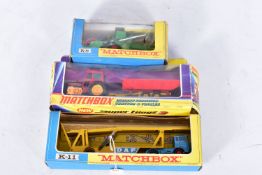 THREE BOXED MATCHBOX KING SIZE AND SUPERKINGS MODELS, Super Kings Massey Ferguson Tractor & Trailer,