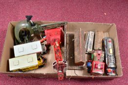 A QUANTITY OF ASSORTED UNBOXED TOYS, all in playworn condition with paint loss, damage and wear,