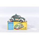 A BOXED CORGI TOYS VOLKSWAGEN BEETLE EUROPEAN POLICE CAR, No.492, playworn condition missing decal