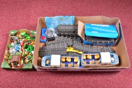 AN UNBOXED PLAYMOBIL PLASTIC BATTERY OPERATED RADIO CONTROL EXPRESS TRAIN, No.4016, with a