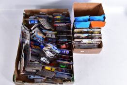 A QUANTITY OF ASSORTED MODERN MATTEL HOT WHEELS AND MATCHBOX DIECAST VEHICLES, models from