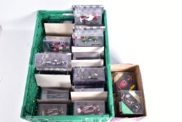 A QUANTITY OF BOXED 1/43 SCALE FORMULA 1 RACING CAR MODELS, mainly from the Panini F1 collection